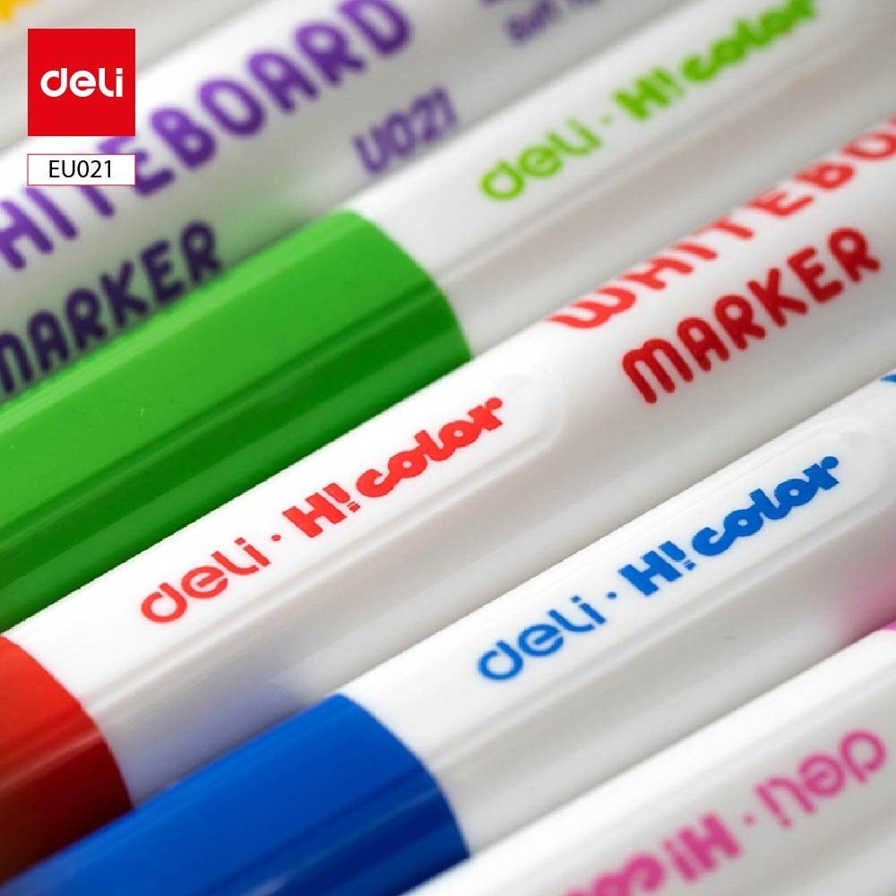 ديلي قلم سبورة بيضاء - رأس ريشة - 8 ألوان - EU021